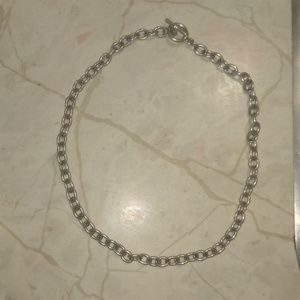 Silver Chain Necklace 18.5in Long